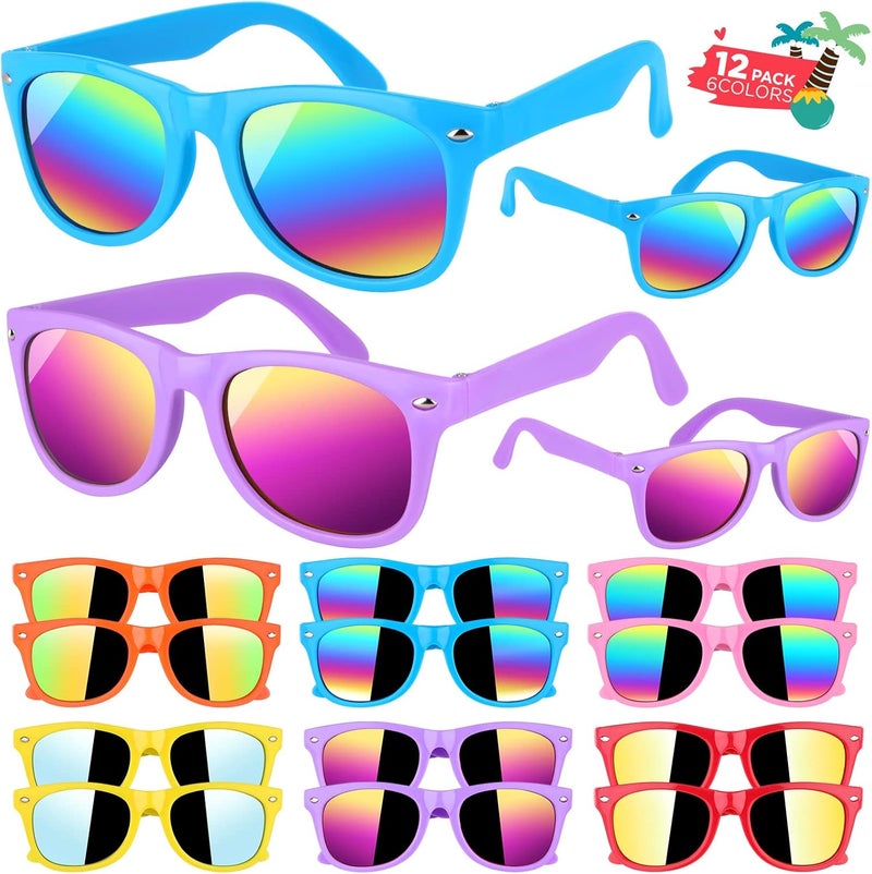 Ginmic Kids sunglasses Party Favors, 12Pack Kids, Boys and Girls Sunglasses Bulk Age 3-8 with UV400 Protection,Party Favors For Kids, Birthday Classroom Goodie Bags Party Supplies - Image 1